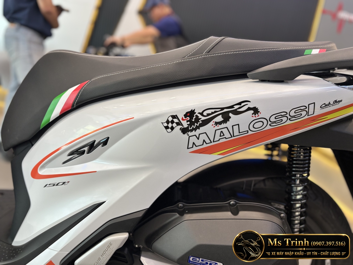 Honda SH150 Ý Malossi 2026 tại Quảng Ngãi - Tem custom thể thao, dáng SH thanh lịch