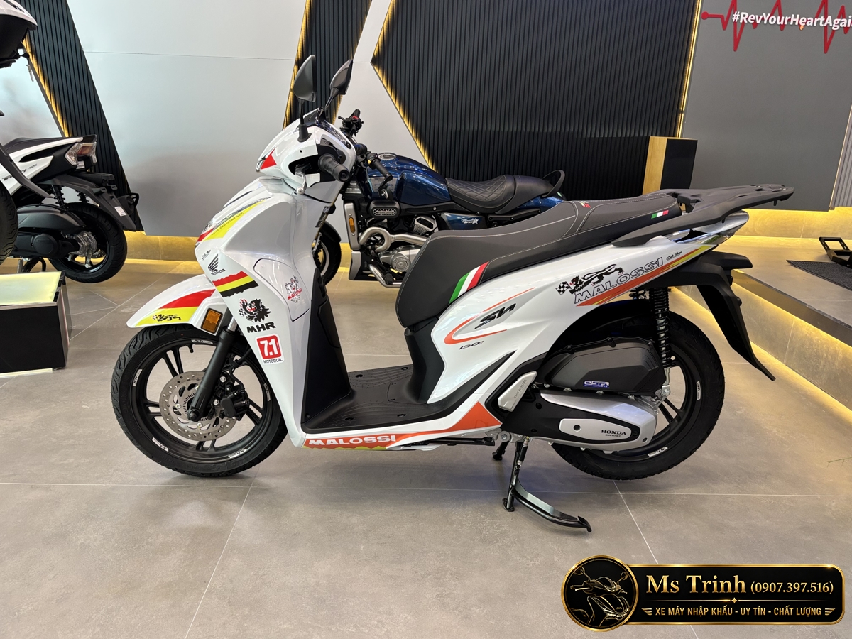 Honda SH150 Ý Malossi 2026 tại Quảng Ngãi - Tem custom thể thao, dáng SH thanh lịch