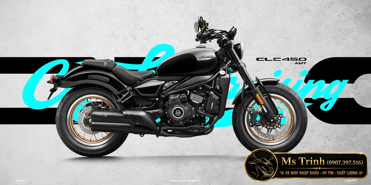 CFMoto 450CL-C AMT tại Quảng Ngãi – Cruiser 449cc hộp số tự động AMT đầy cuốn hút, giá tốt