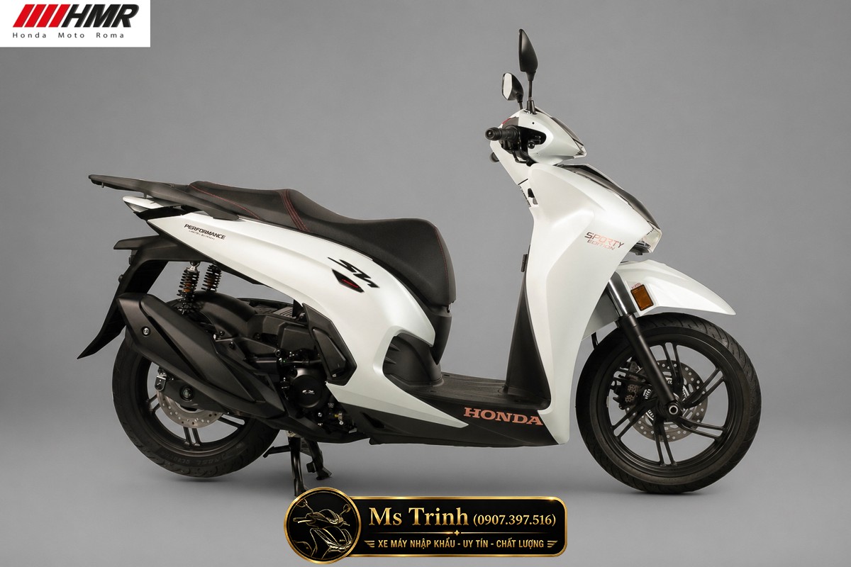 Honda SH350i nhập Ý 2026 tại Quảng Ngãi - SH350i Sporty Trắng Nhám, Xám Bóng Đẳng Cấp Chuẩn Ý