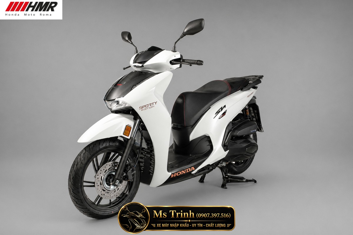 Honda SH350i nhập Ý 2026 tại Quảng Ngãi - SH350i Sporty Trắng Nhám, Xám Bóng Đẳng Cấp Chuẩn Ý