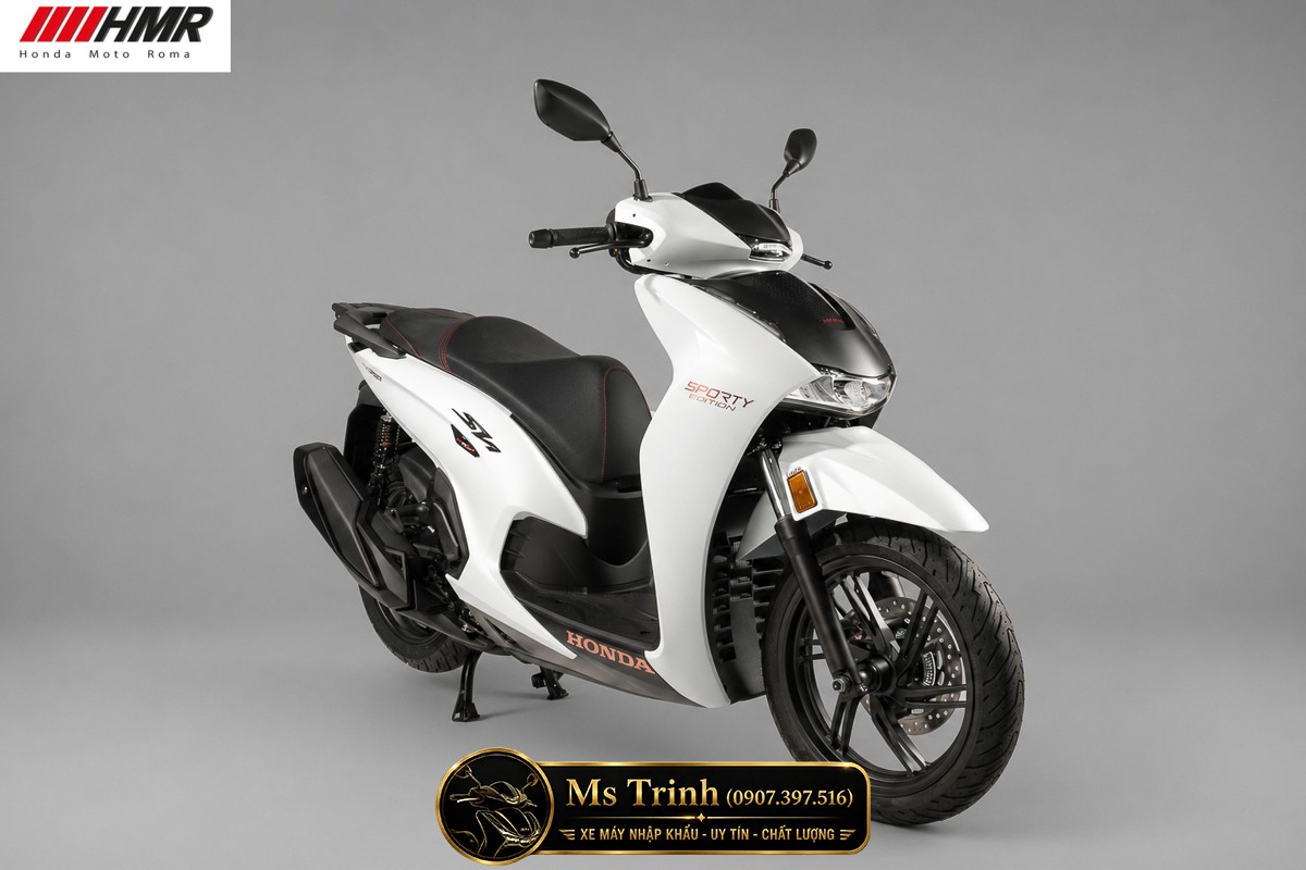 Honda SH350i nhập Ý 2026 tại Quảng Ngãi - SH350i Sporty Trắng Nhám, Xám Bóng Đẳng Cấp Chuẩn Ý