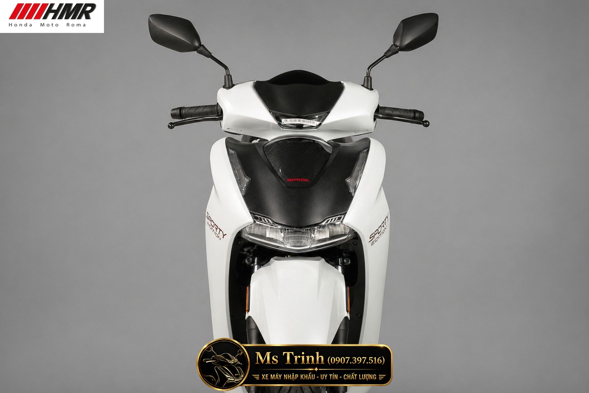 Honda SH350i nhập Ý 2026 tại Quảng Ngãi - SH350i Sporty Trắng Nhám, Xám Bóng Đẳng Cấp Chuẩn Ý