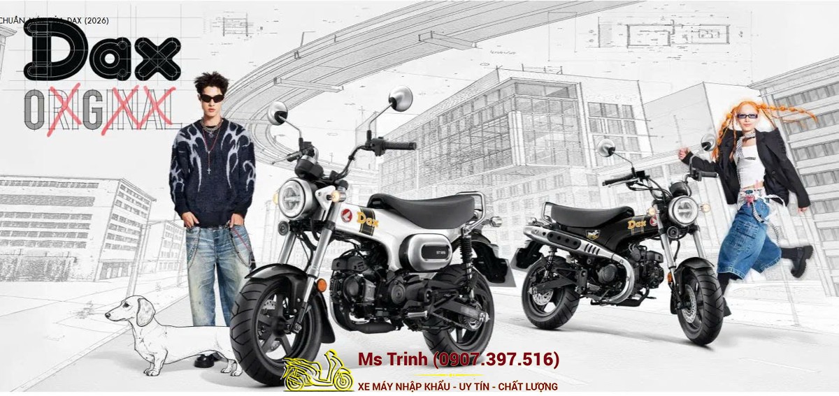 Honda Dax ST125 2026 tại Quảng Ngãi - Minibike huyền thoại khung T-Bone đầy cá tính