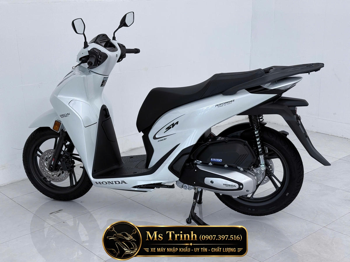 Honda SH150i Special Edition Standard nhập HMR Ý màu trắng tại Quảng Ngãi: Giá trị nằm trong từng chi tiết nguyên bản