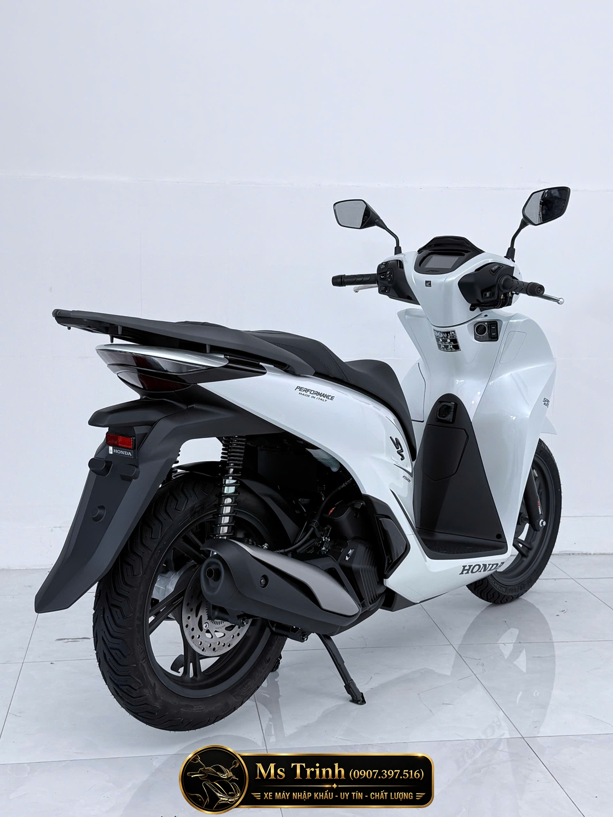 Honda SH150i Special Edition Standard nhập HMR Ý màu trắng tại Quảng Ngãi: Giá trị nằm trong từng chi tiết nguyên bản