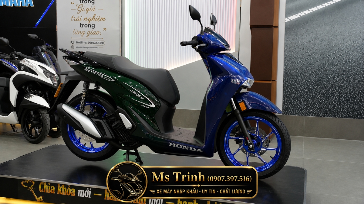 Honda SH150i Vetro Sapphire - Green tại Quảng Ngãi: SH Ý 2 trong 1 giới hạn 200 xe