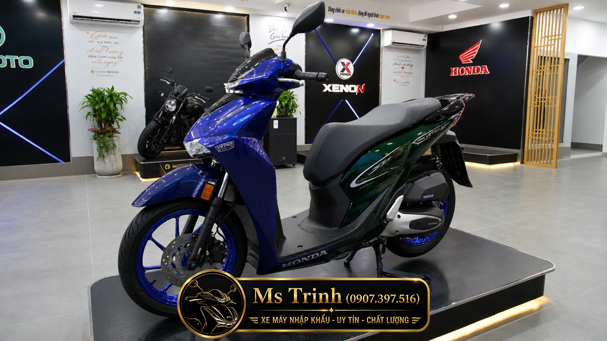 Honda SH150i Vetro Sapphire - Green tại Quảng Ngãi: SH Ý 2 trong 1 giới hạn 200 xe