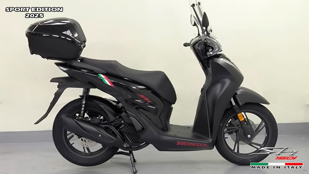 Honda SH150i 2025 Italy Sport Edition Màu Đen, Nhập Chính Hãng, Giá Rẻ tại Quảng Ngãi