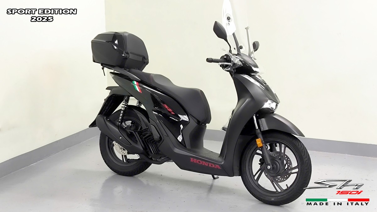 Honda SH150i 2025 Italy Sport Edition Màu Đen, Nhập Chính Hãng, Giá Rẻ tại Quảng Ngãi