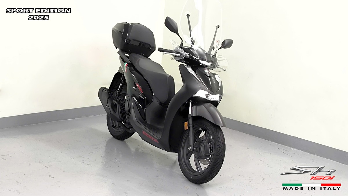 Honda SH150i 2025 Italy Sport Edition Màu Đen, Nhập Chính Hãng, Giá Rẻ tại Quảng Ngãi