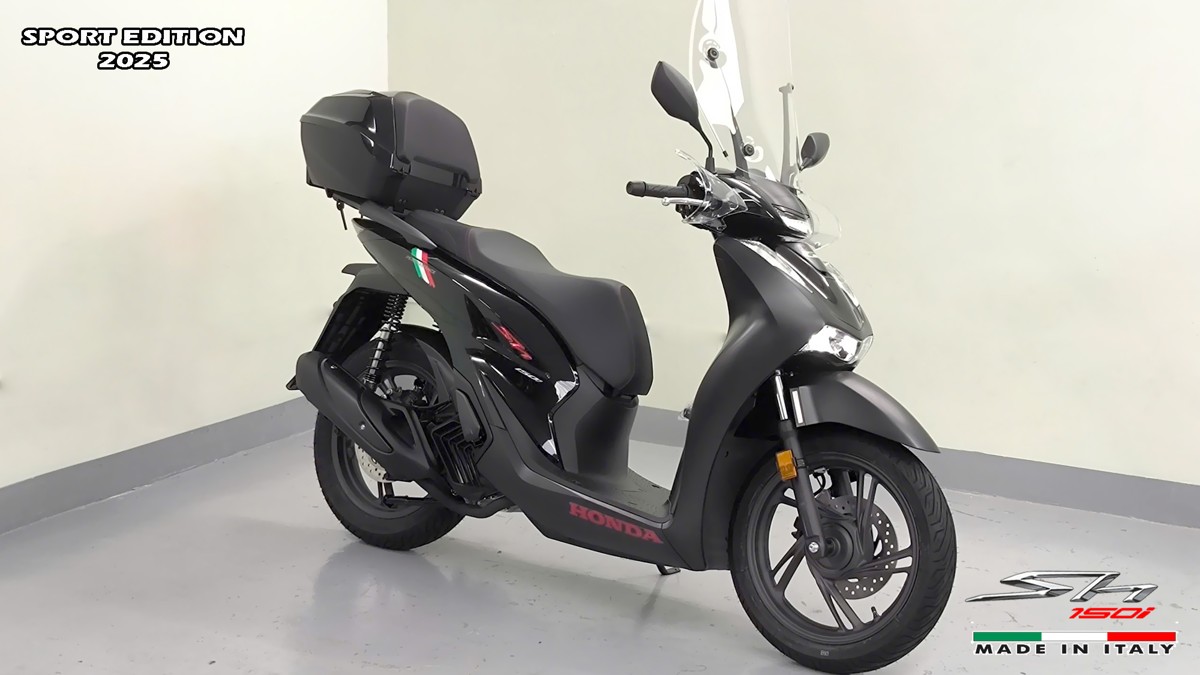 Honda SH150i 2025 Italy Sport Edition Màu Đen, Nhập Chính Hãng, Giá Rẻ tại Quảng Ngãi