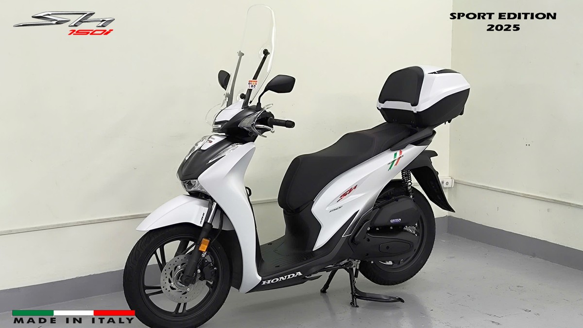 Honda SH150i Sport Edition 2025 Trắng, Made In Italy, Nhập Chính Hãng tại Quảng Ngãi