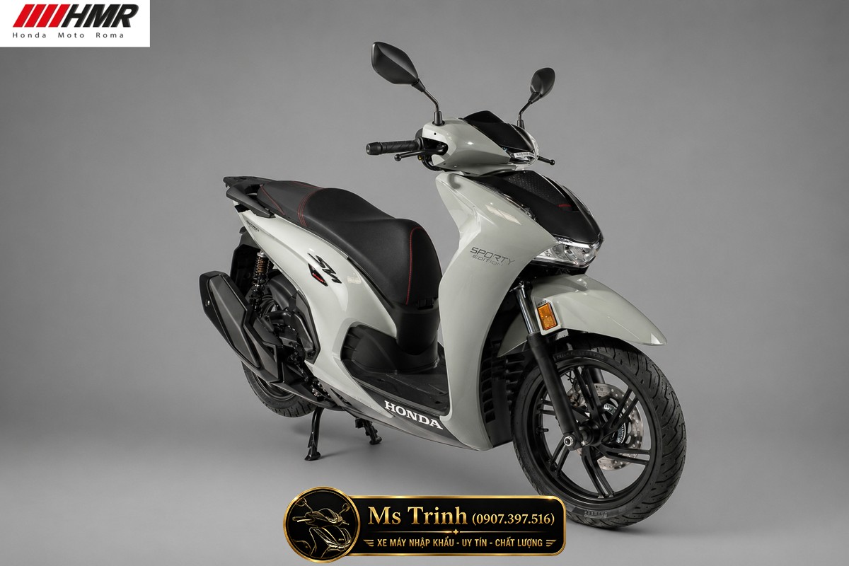 Honda SH350i nhập Ý 2026 tại Quảng Ngãi - SH350i Sporty Trắng Nhám, Xám Bóng Đẳng Cấp Chuẩn Ý