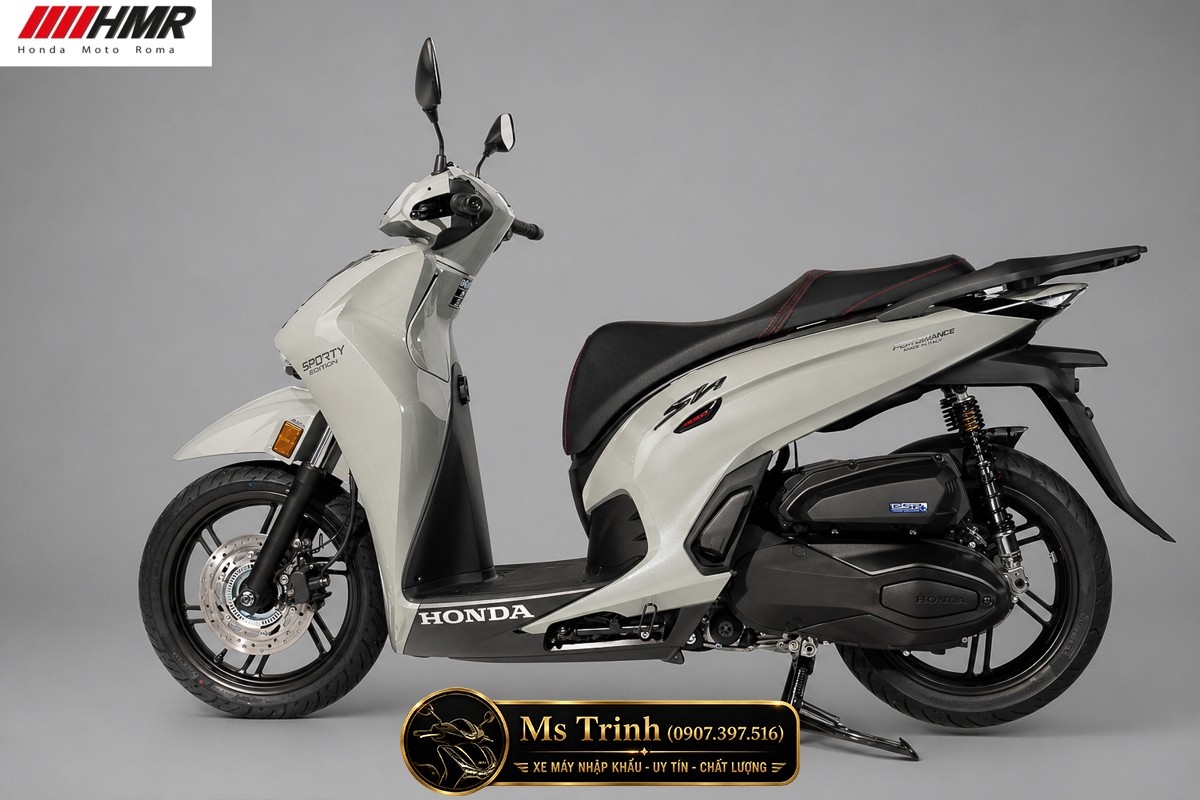 Honda SH350i nhập Ý 2026 tại Quảng Ngãi - SH350i Sporty Trắng Nhám, Xám Bóng Đẳng Cấp Chuẩn Ý