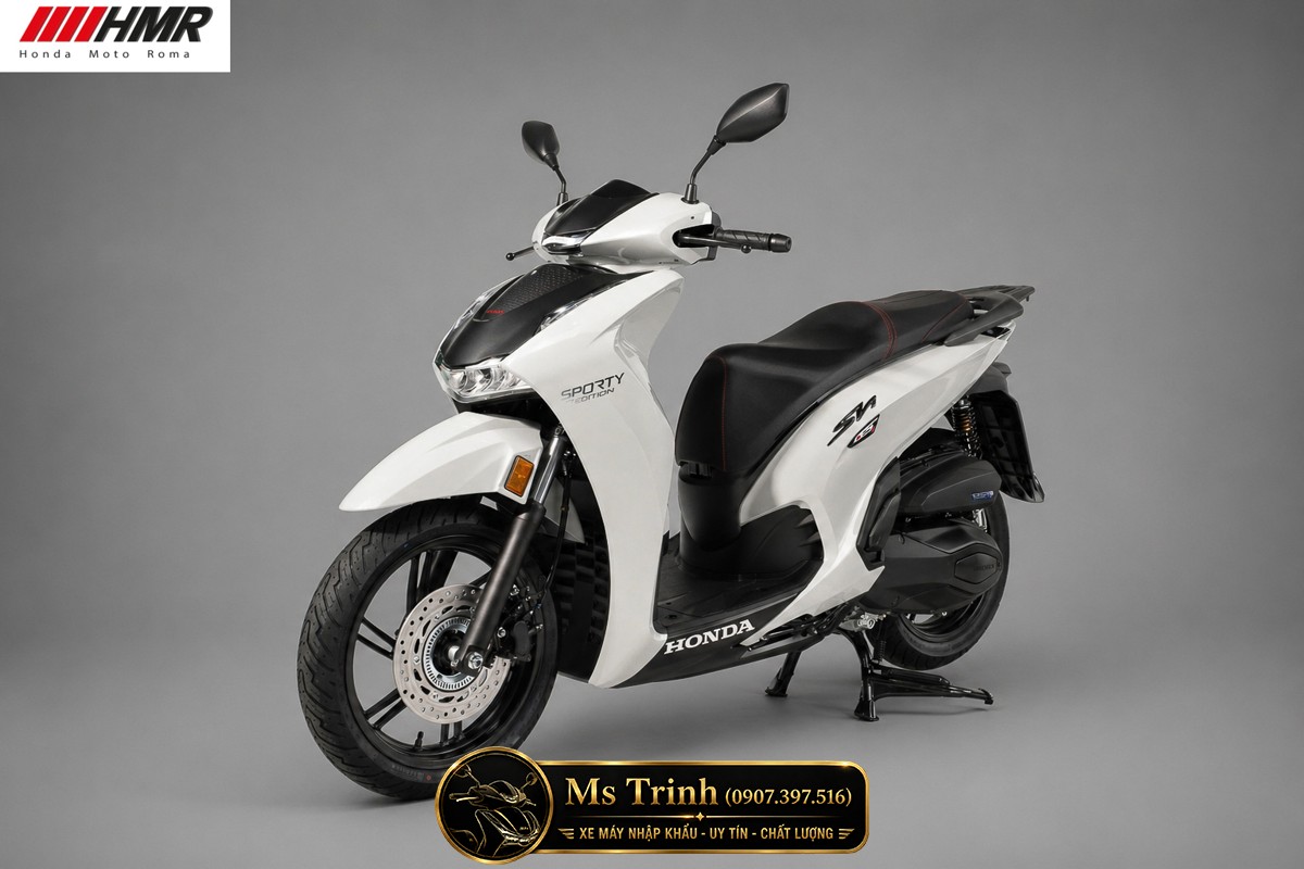 Honda SH350i nhập Ý 2026 tại Quảng Ngãi - SH350i Sporty Trắng Nhám, Xám Bóng Đẳng Cấp Chuẩn Ý