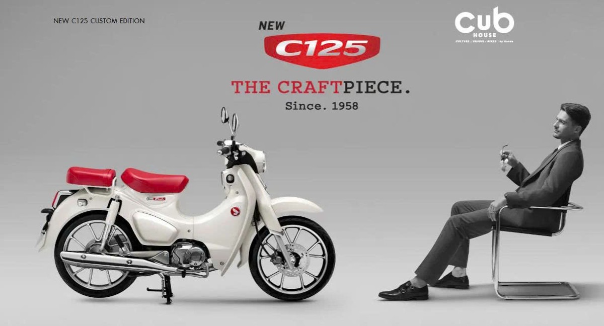 Honda Super Cub 125 Custom Edition Thái Lan 2025 màu trắng tại Quảng Ngãi