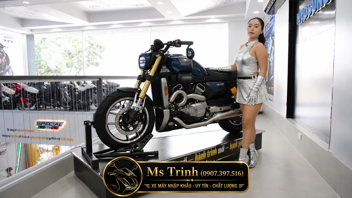 Hyosung GV350X tại Quảng Ngãi - Cruiser 350cc Phong Cách Mỹ Cơ Bắp, Cá Tính