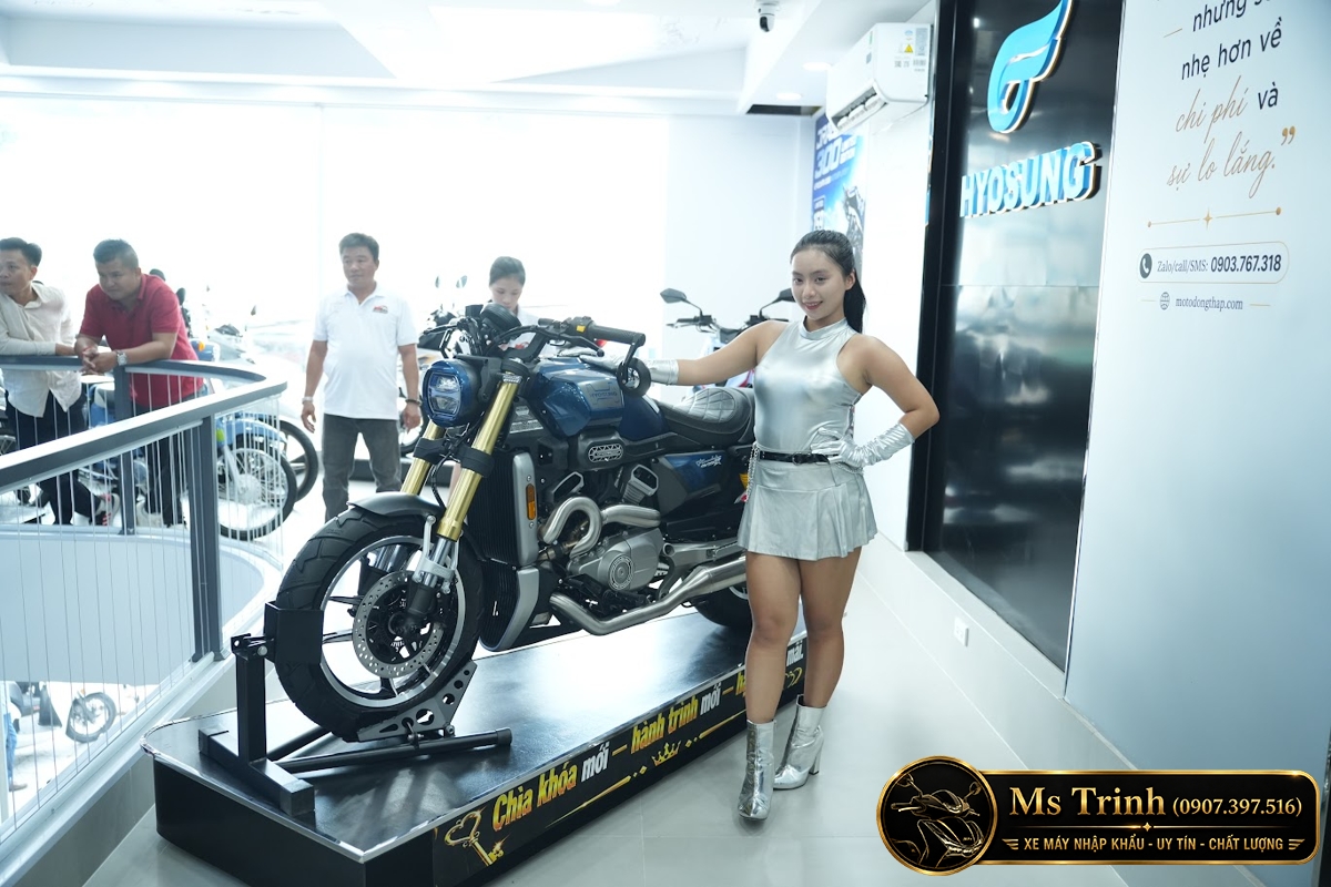 Hyosung GV350X tại Quảng Ngãi - Cruiser 350cc Phong Cách Mỹ Cơ Bắp, Cá Tính