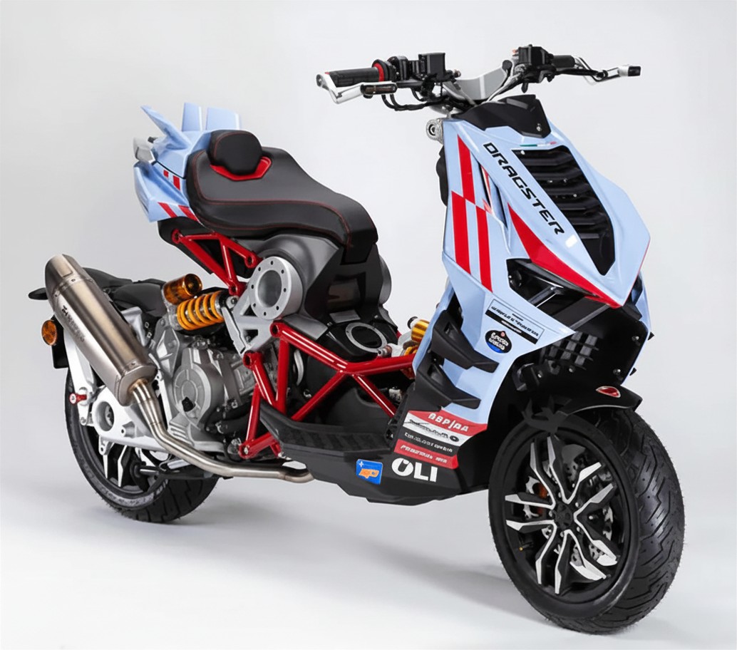 Italjet Dragster 300 Gresini Racing Tại Quảng Ngãi - Chiếc Scooter Ý Khiến Dân Chơi Xe Phải Ngoái Nhìn