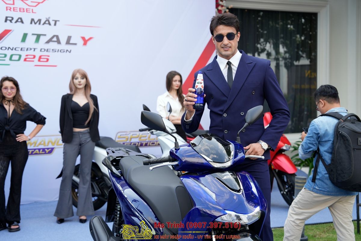 Honda SH150 Vetro Blue 2026 Limited Edition - Siêu phẩm SH Ý dàn áo xanh trong suốt cực hiếm tại Quảng Ngãi