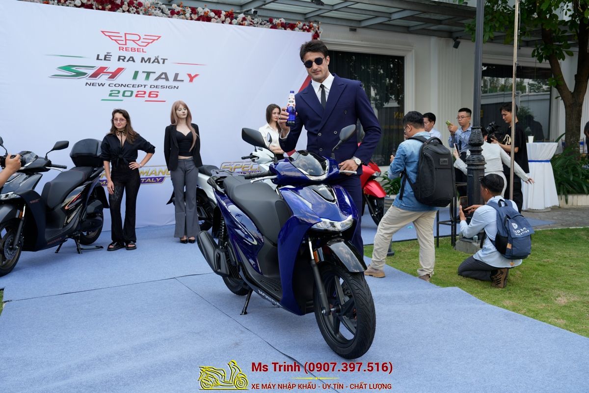Honda SH150 Vetro Blue 2026 Limited Edition - Siêu phẩm SH Ý dàn áo xanh trong suốt cực hiếm tại Quảng Ngãi